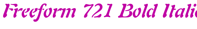 Freeform 721 Bold Italic BT